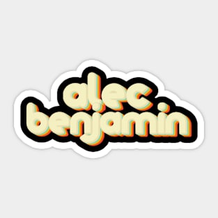 vintage color alec benjamin Sticker